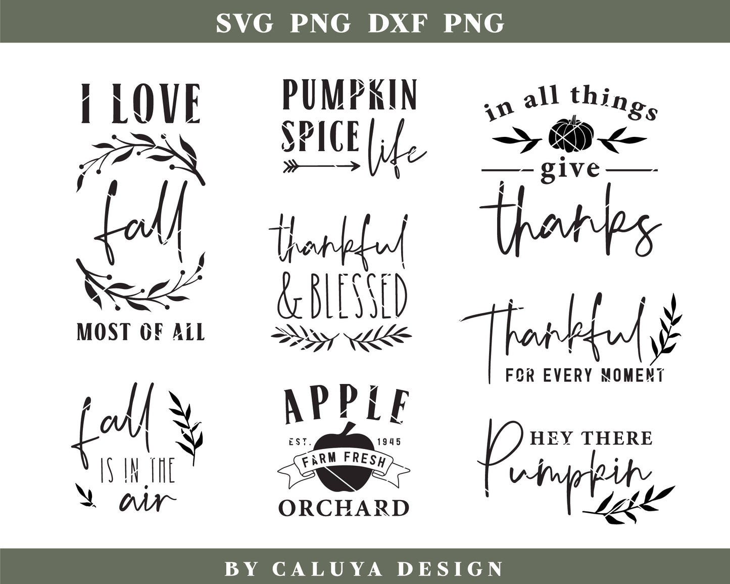 Fall Farmhouse Sign Making SVG Bundle