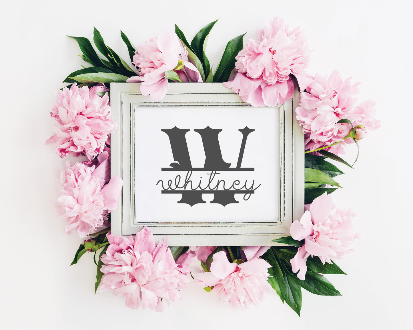 Elegant Vintage Zentangle Monogram SVG