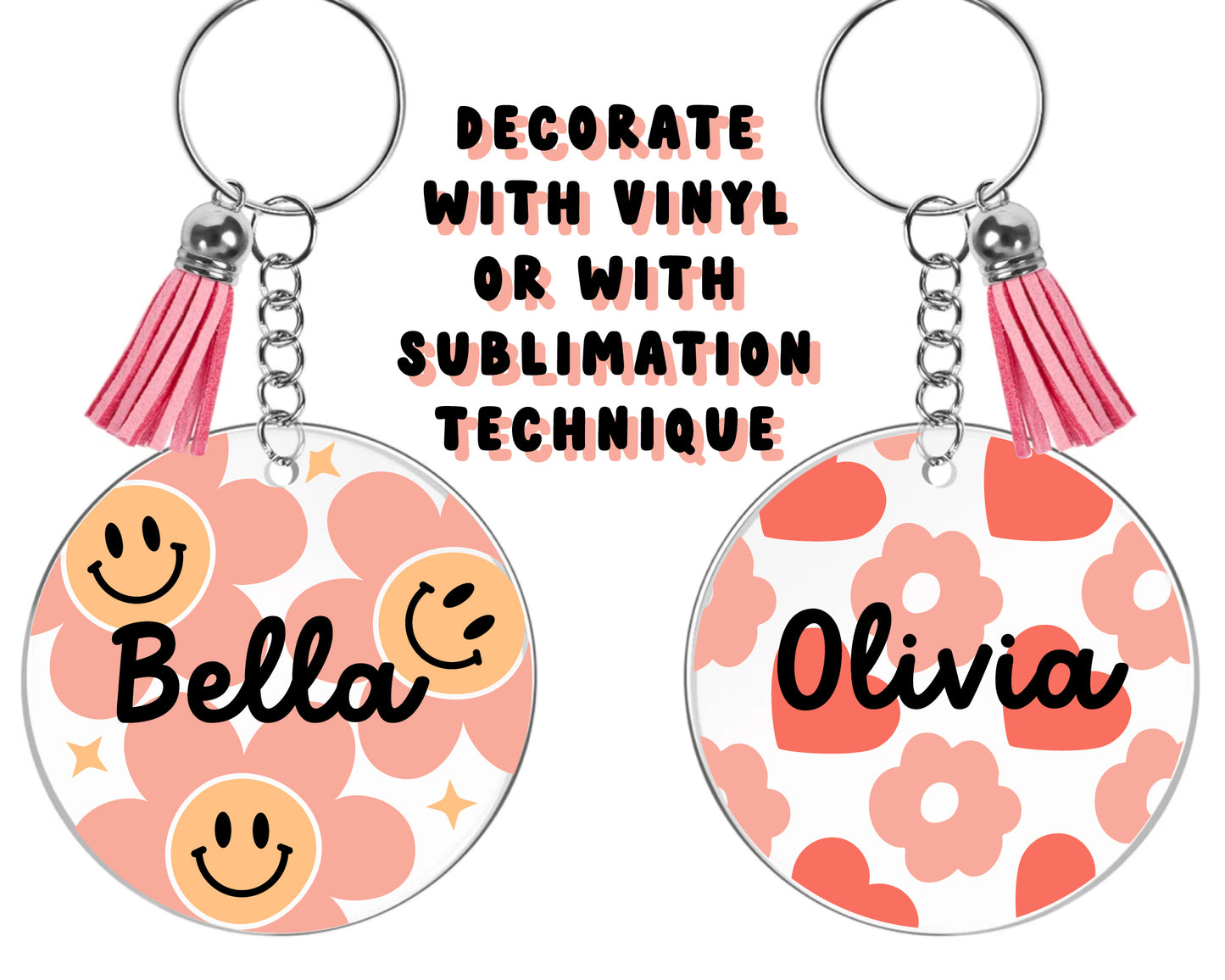Circle Pattern SVG Bundle | Circle Keychain SVG Bundle