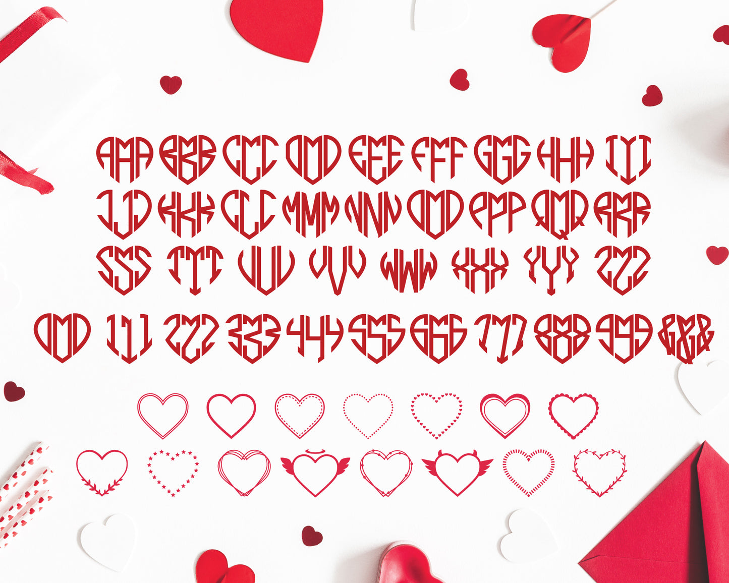 Big Monogram SVG & Font Bundle