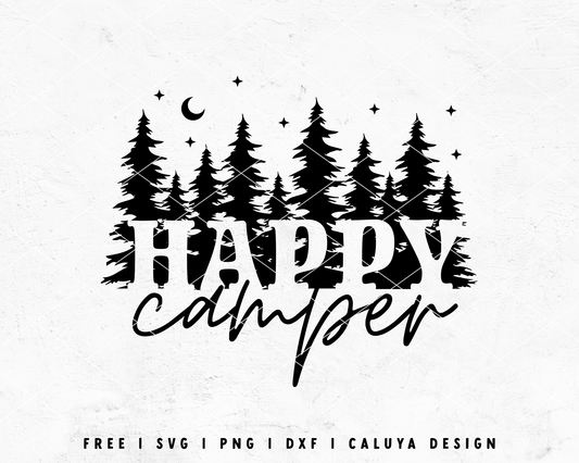 FREE Happy Camper SVG | Camping SVG