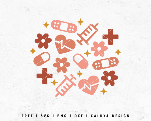 FREE Nurse SVG | Nurse SVG set | Cute Nurse SVG Cut File for Cricut, Cameo Silhouette | Free SVG Cut File