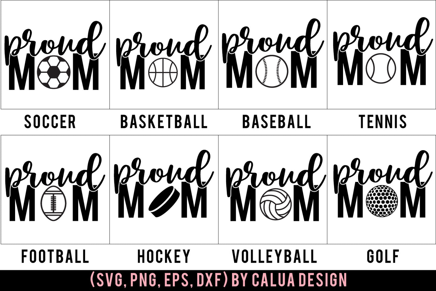 Proud Mom T-shirt Making SVG Bundle | 24 Pack