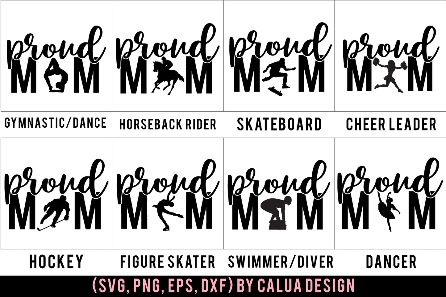 Proud Mom T-shirt Making SVG Bundle | 24 Pack