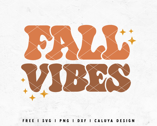 FREE Fall Vibes SVG | Retro Fall SVG