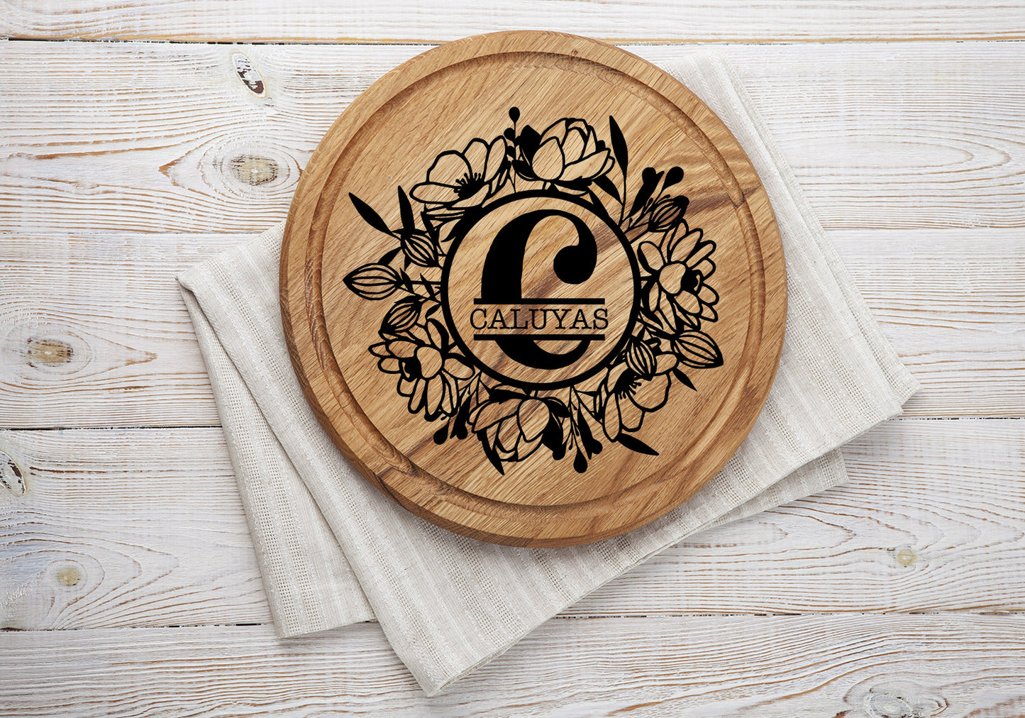 Botanical Split Monogram SVG Bundle