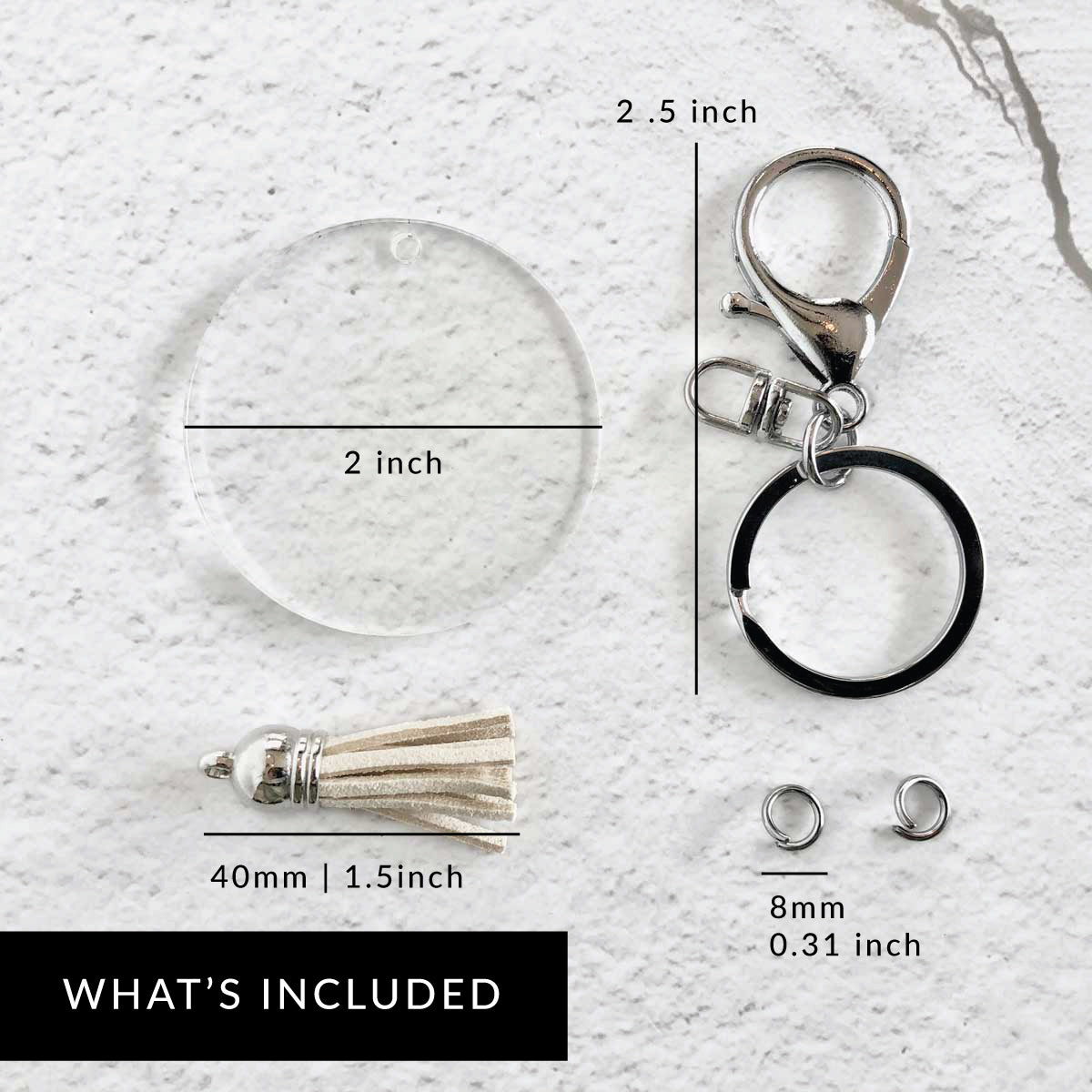 Silver Blank Keychain