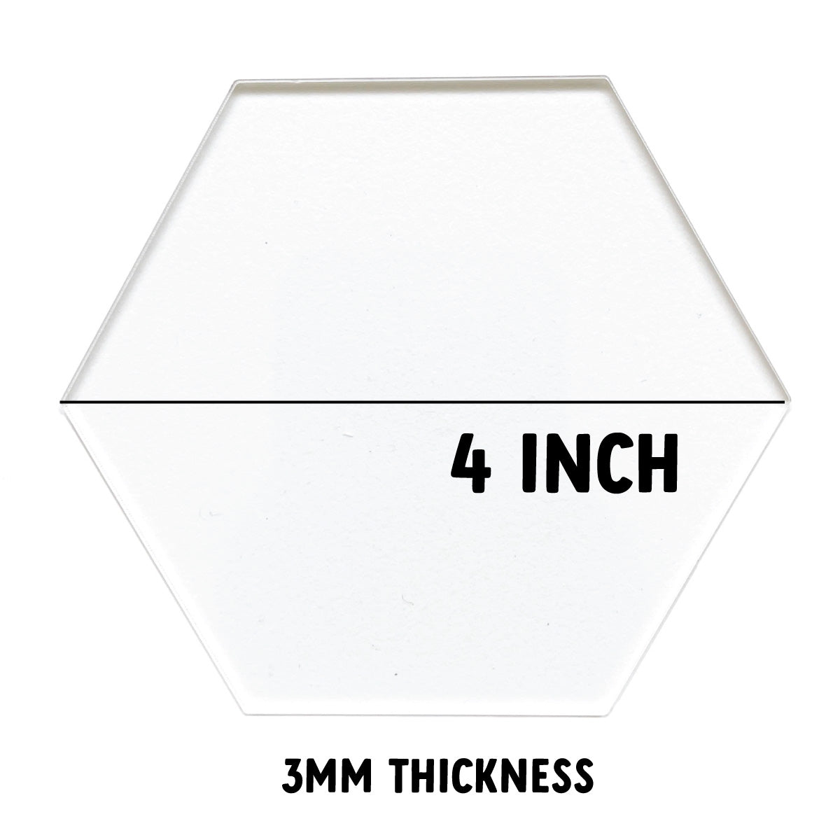 4 Inch Clear Acrylic