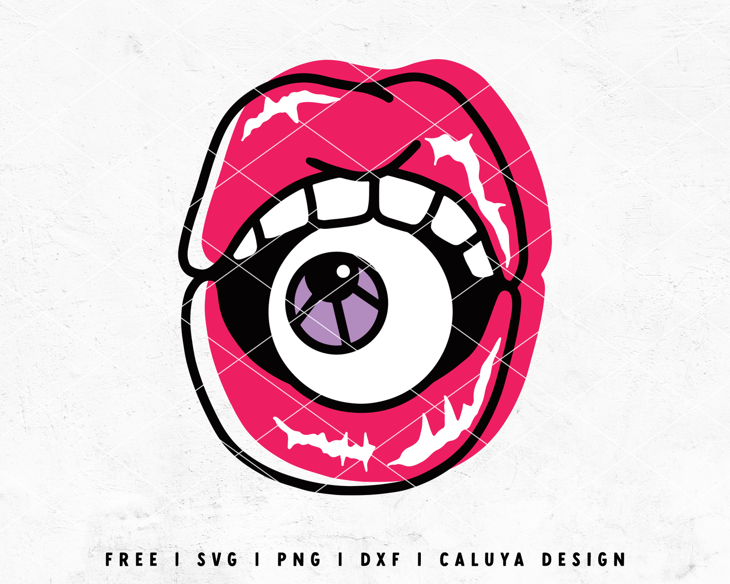 FREE Halloween Lip SVG | Spooky Lip SVG