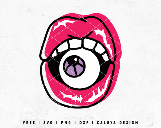 FREE Halloween Lip SVG | Spooky Lip SVG