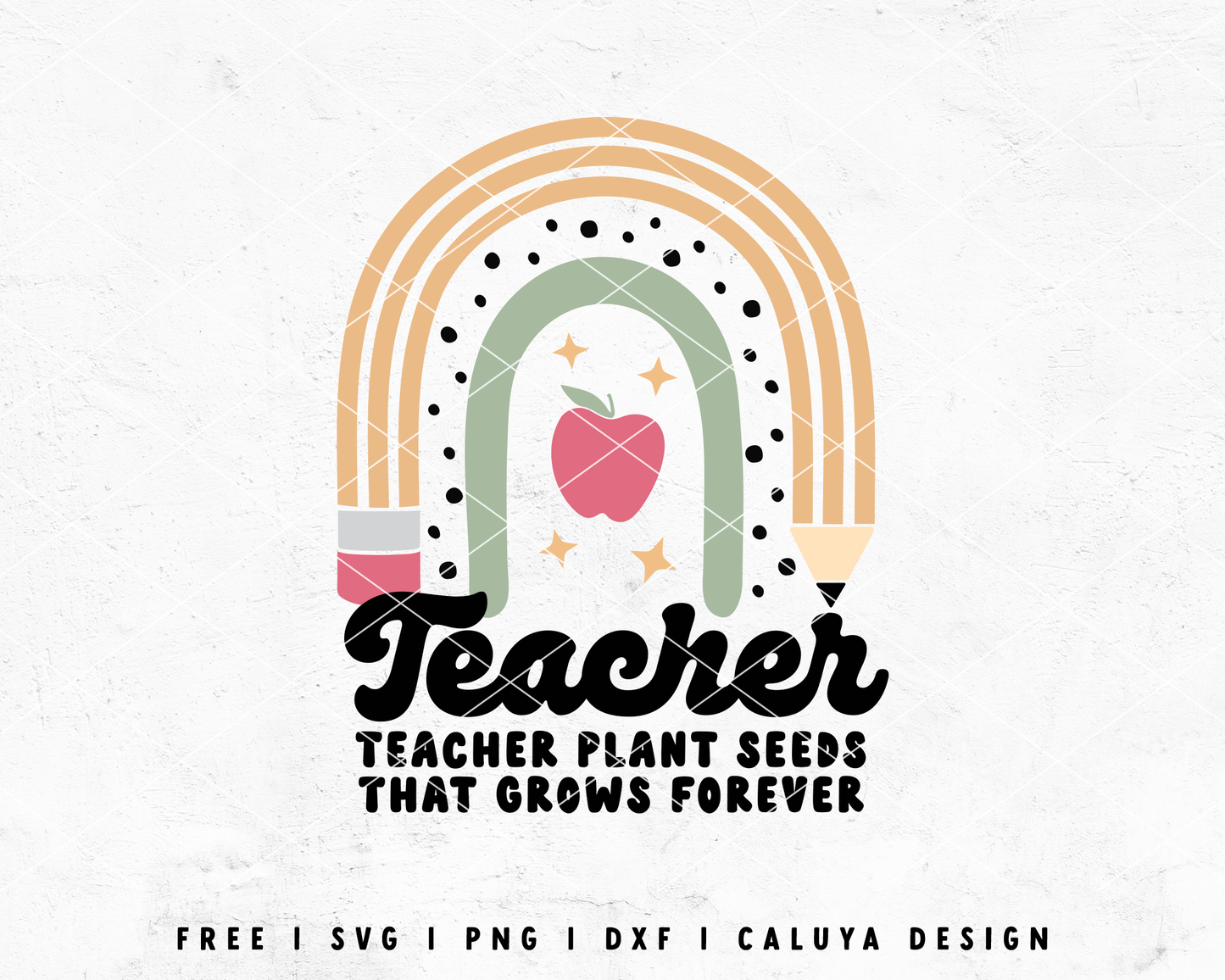 FREE Teacher Appreciation SVG | Teacher Quote SVG Cut File for Cricut, Cameo Silhouette | Free SVG Cut File