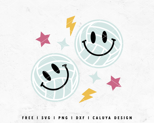 FREE Volleyball SVG | Retro Volleyball SVG Cut File for Cricut, Cameo Silhouette | Free SVG Cut File