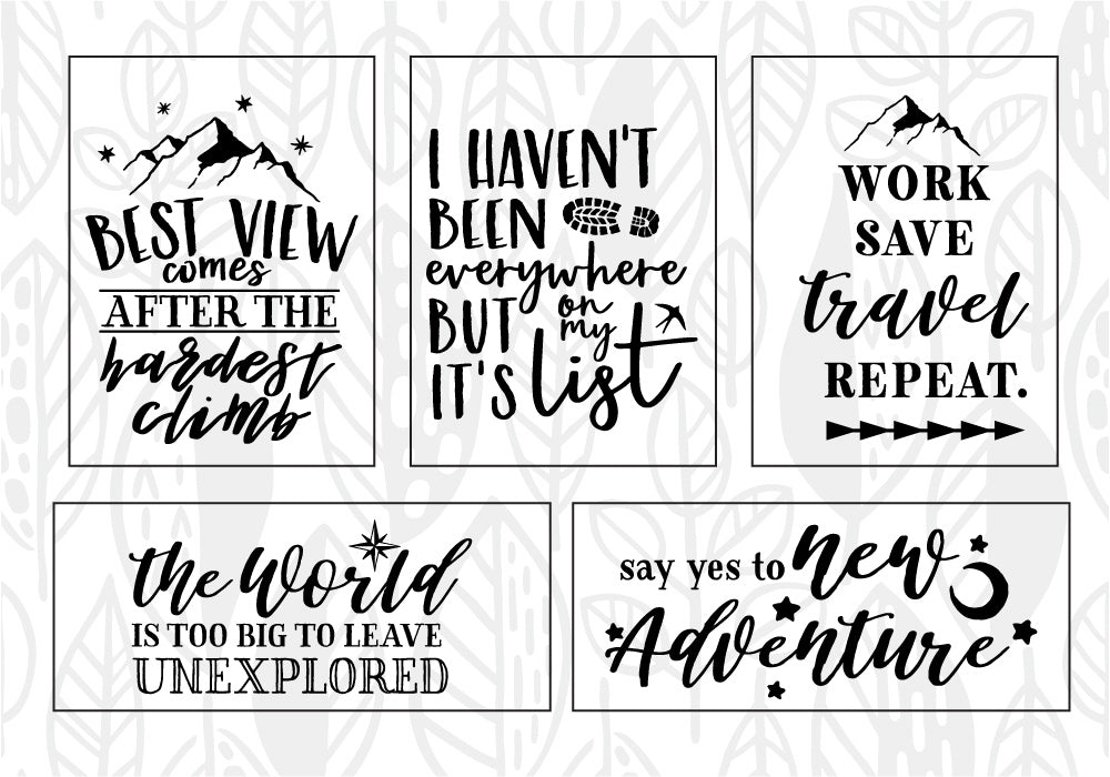 Adventure Quote SVG Bundle | 25 Pack