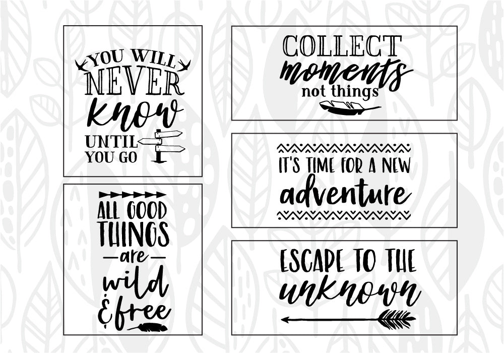 Adventure Quote SVG Bundle | 25 Pack
