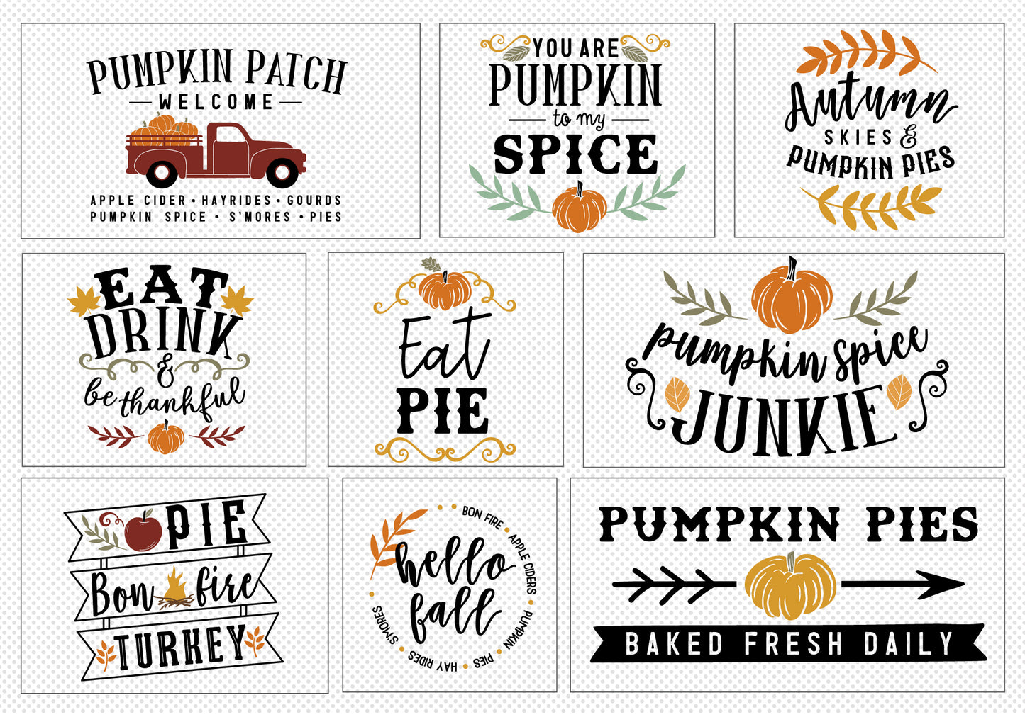 Fall Sign Making SVG Bundle | 20 Pack