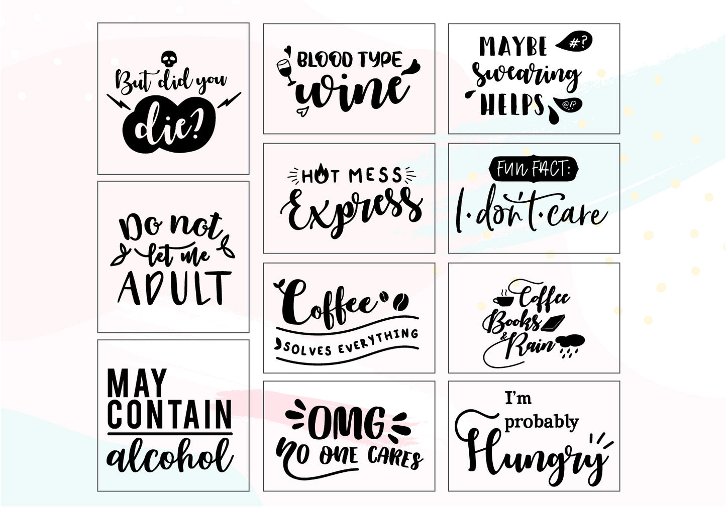 Silly & Sassy Quote SVG Bundle | 20 Pack