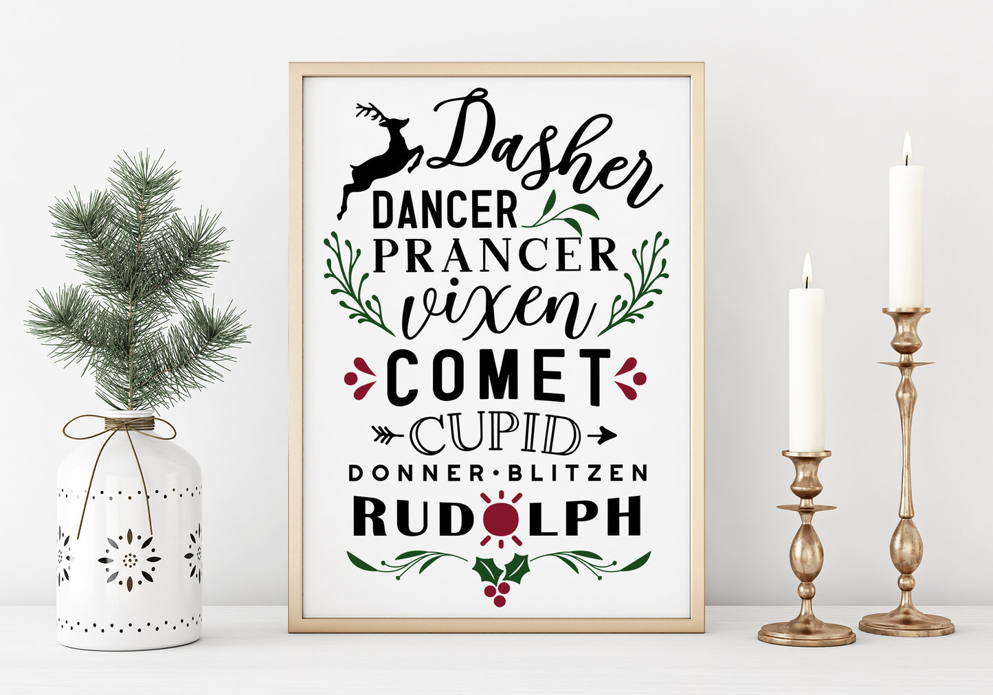 Vintage Christmas Sign Making SVG Bundle | 20 Pack