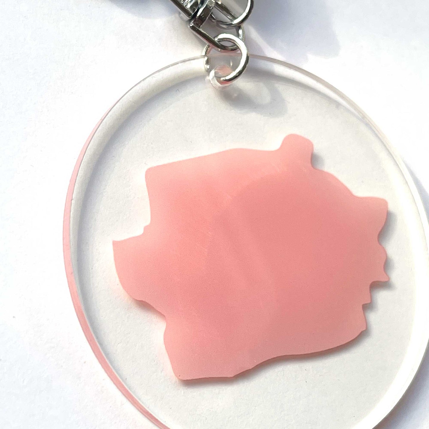 Paint Brush Printed Acrylic Keychain