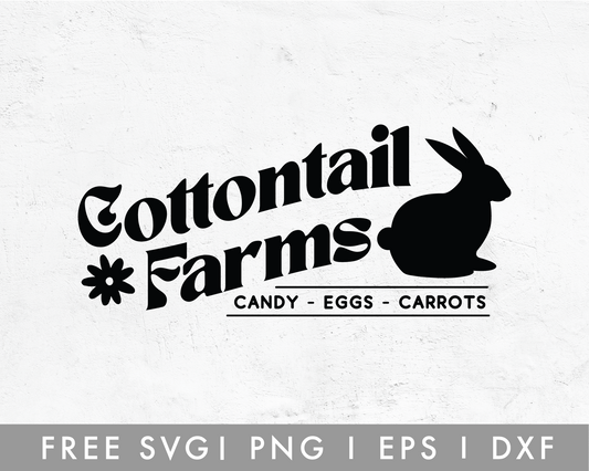 FREE Cottontail Farms SVG Cut File for Cricut, Cameo Silhouette | Free SVG Cut File