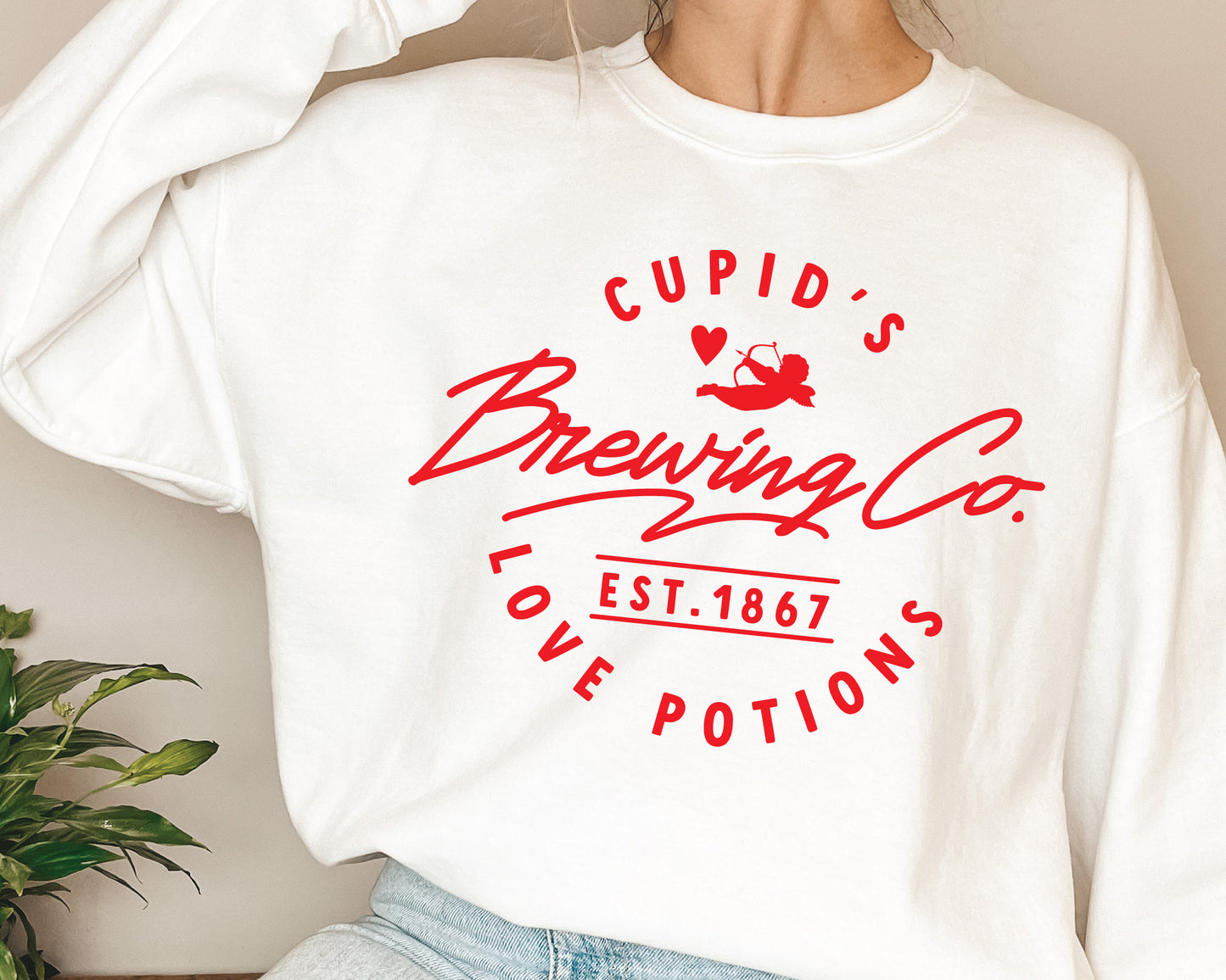 Cupid Brewing Co SVG Cut File for Cricut, Cameo Silhouette | Valentine's Day SVG