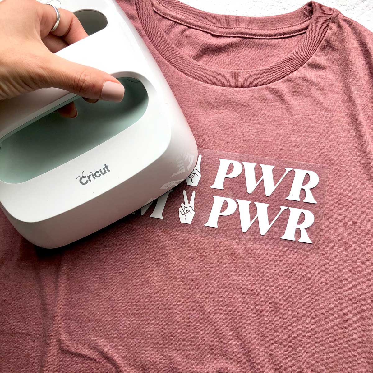 Ladies Tag-Less Tee Mauve Rose