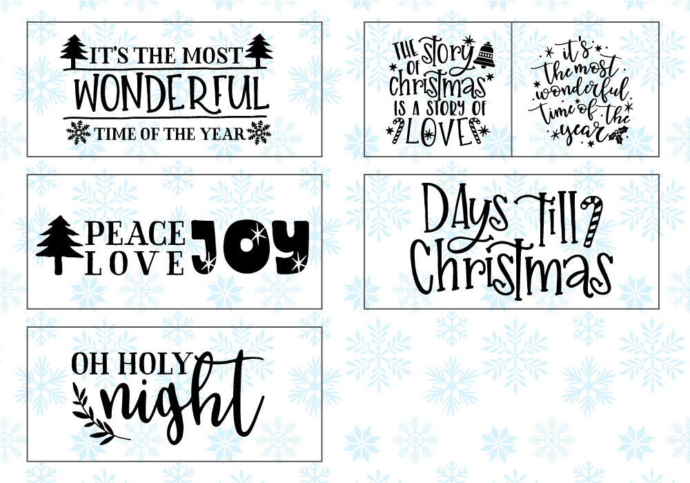 Classic Christmas Quote SVG Bundle | 42 Pack
