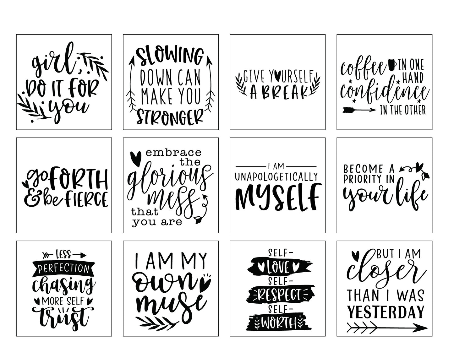 Girl Boss Quote SVG Bundle | 20 Pack