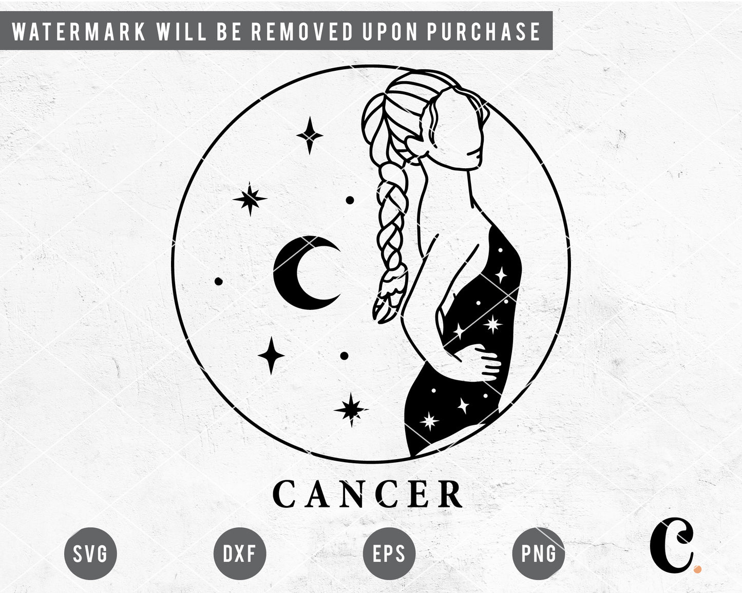 Cancer Goddess SVG