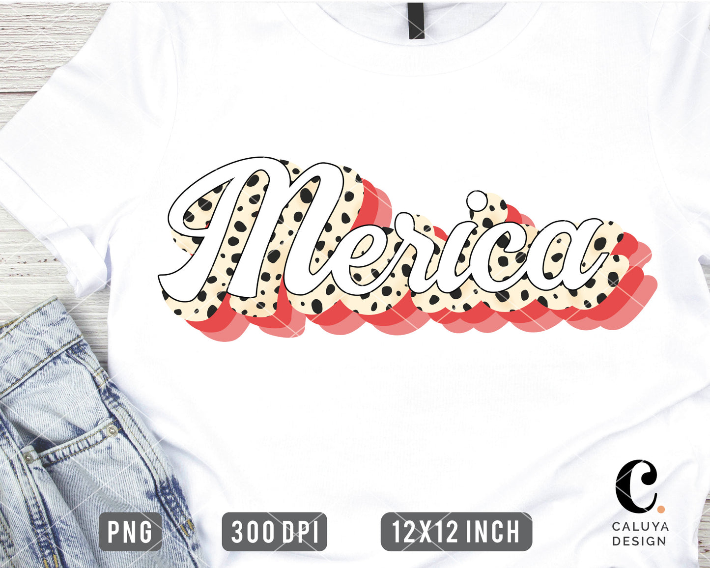 Merica Leopard Sublimation File