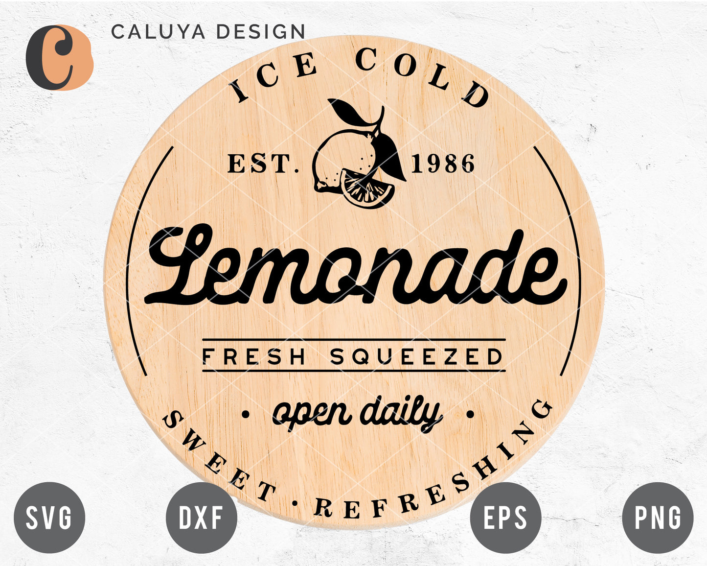 Fresh Lemonade Sign Making SVG