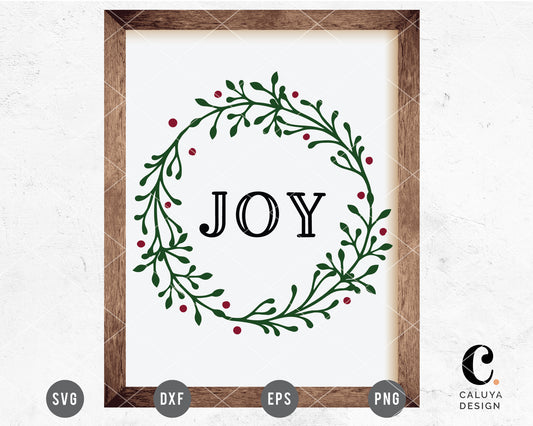 Joy Wreath SVG