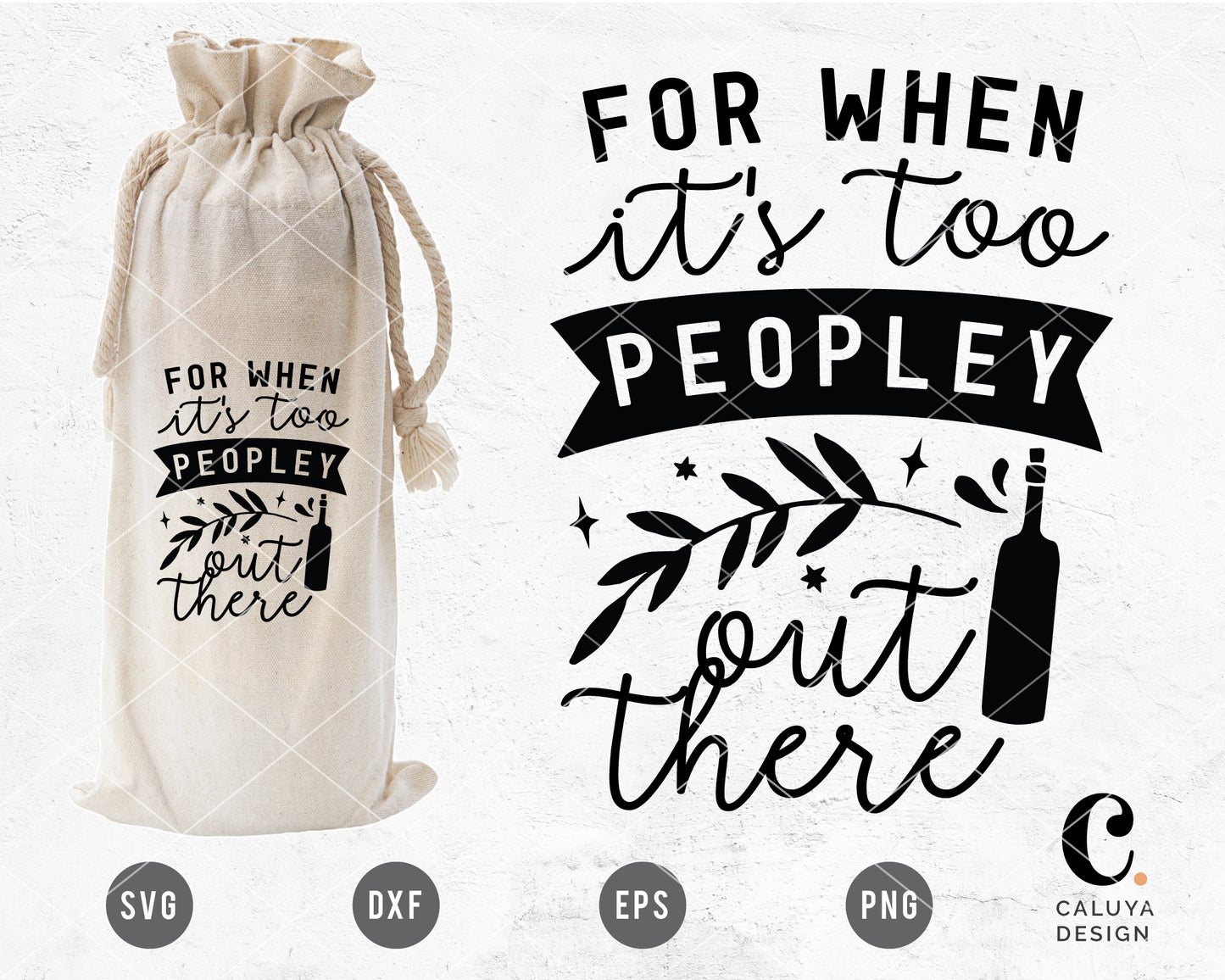 For When It's Too Peopley Out There SVG