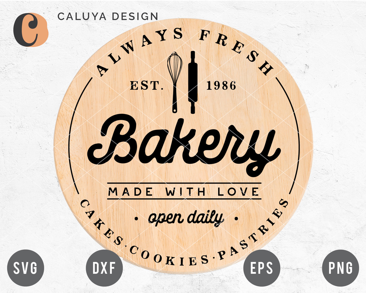 Circle Bakery Sign Making SVG