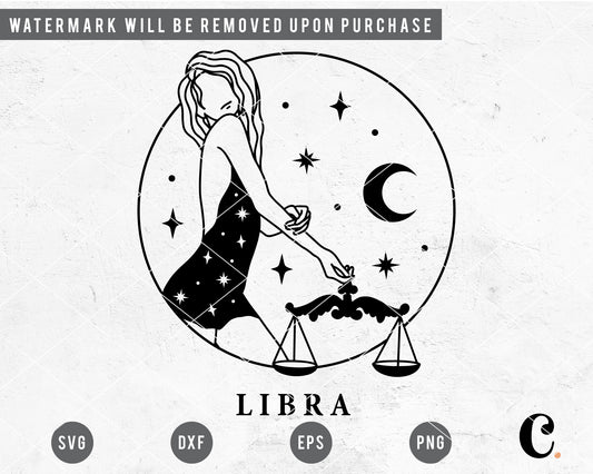 Libra Goddess SVG