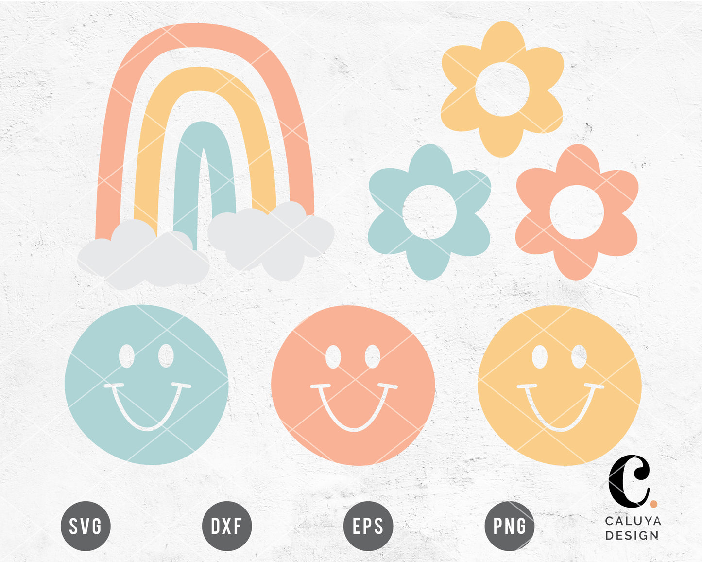 Retro Fun Clipart Set SVG