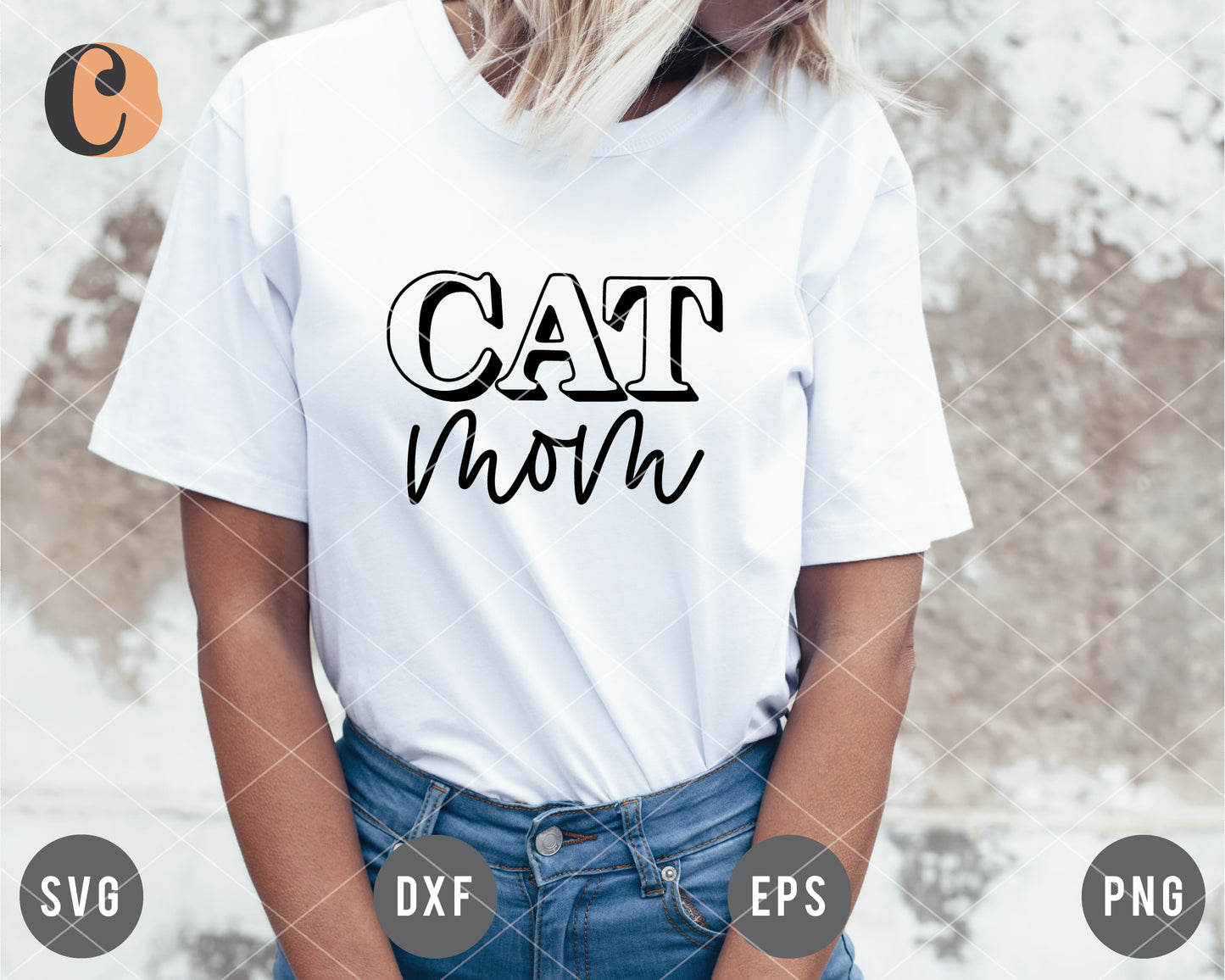 Cat Mom SVG