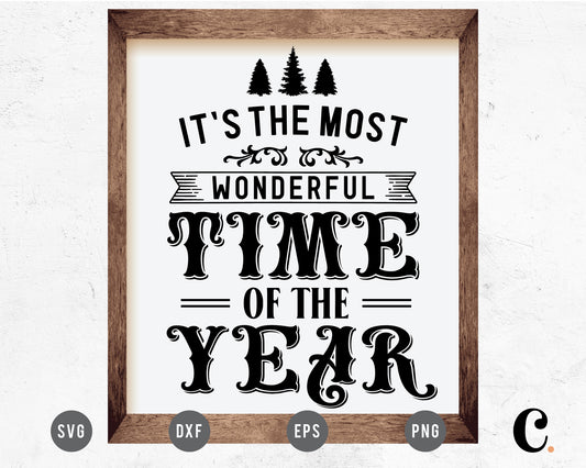 Most Wonderful Time Of The Year SVG