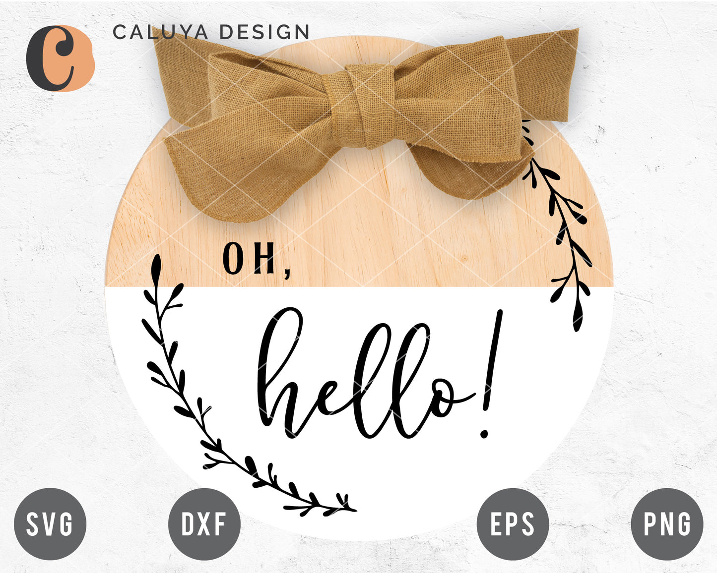 Oh Hello Sign SVG
