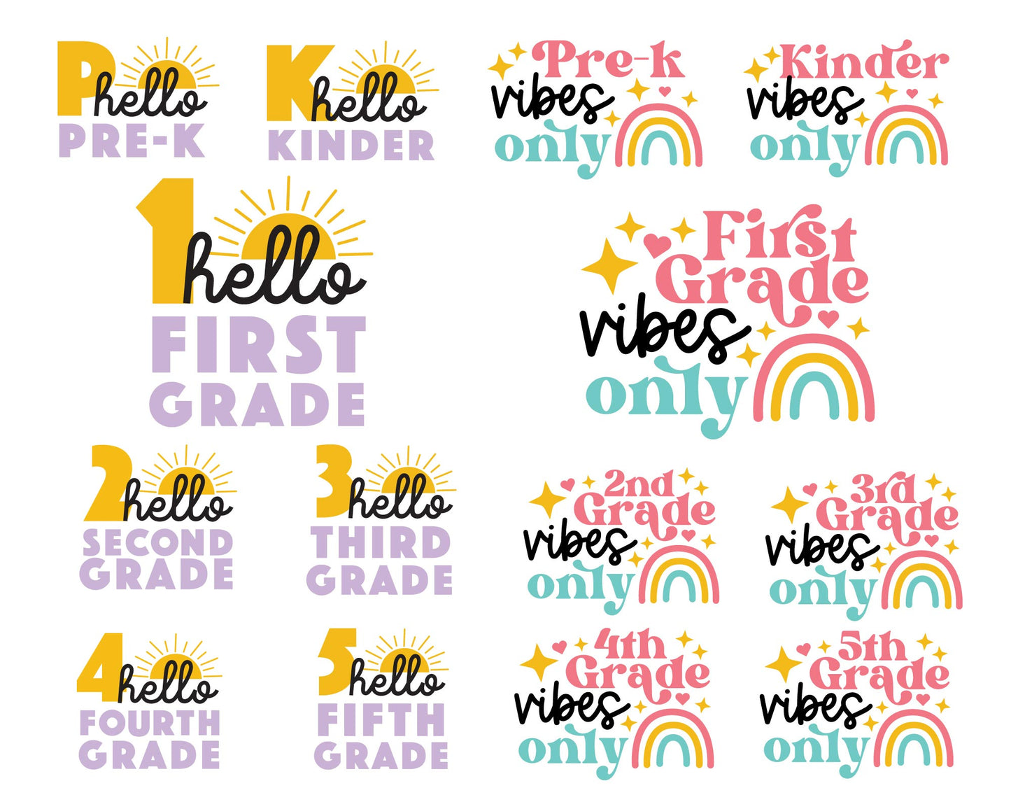 Back To School SVG Bundle | 42 Pack