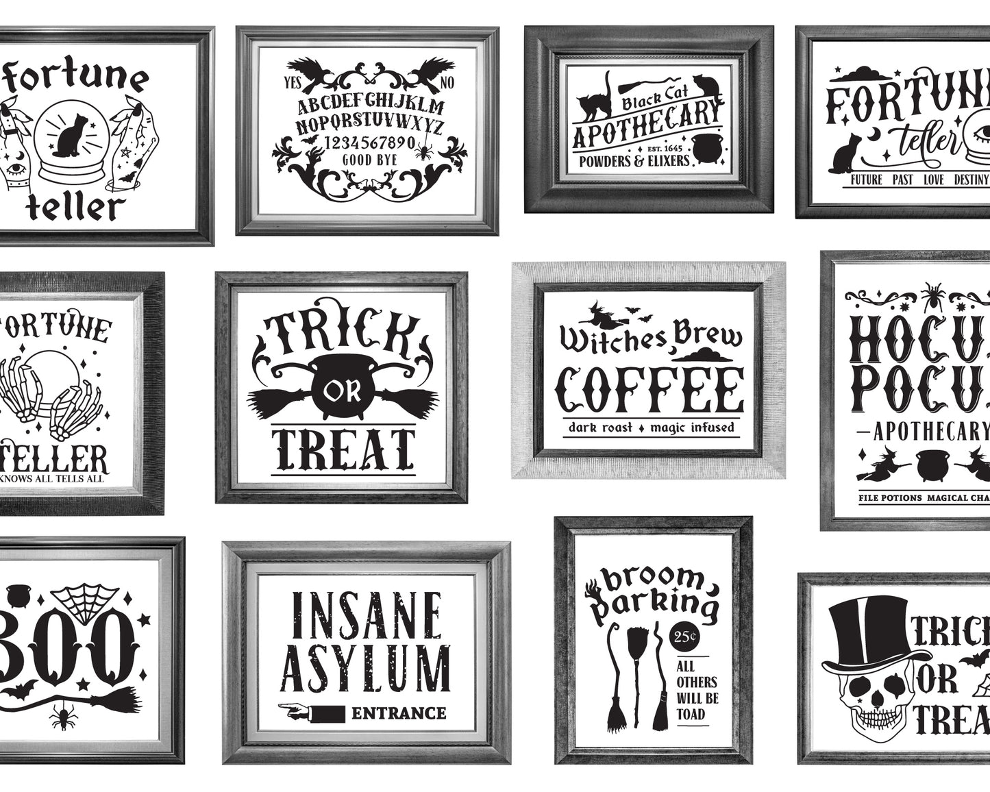 Vintage Halloween Sign Making SVG Bundle