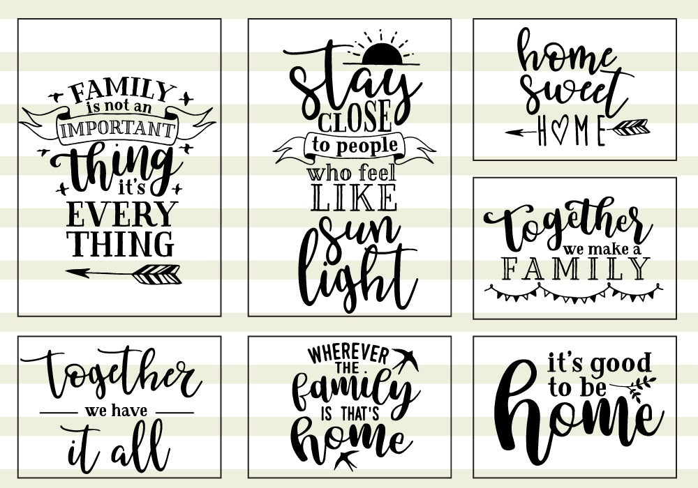 Family Quote SVG Bundle | 25 Pack