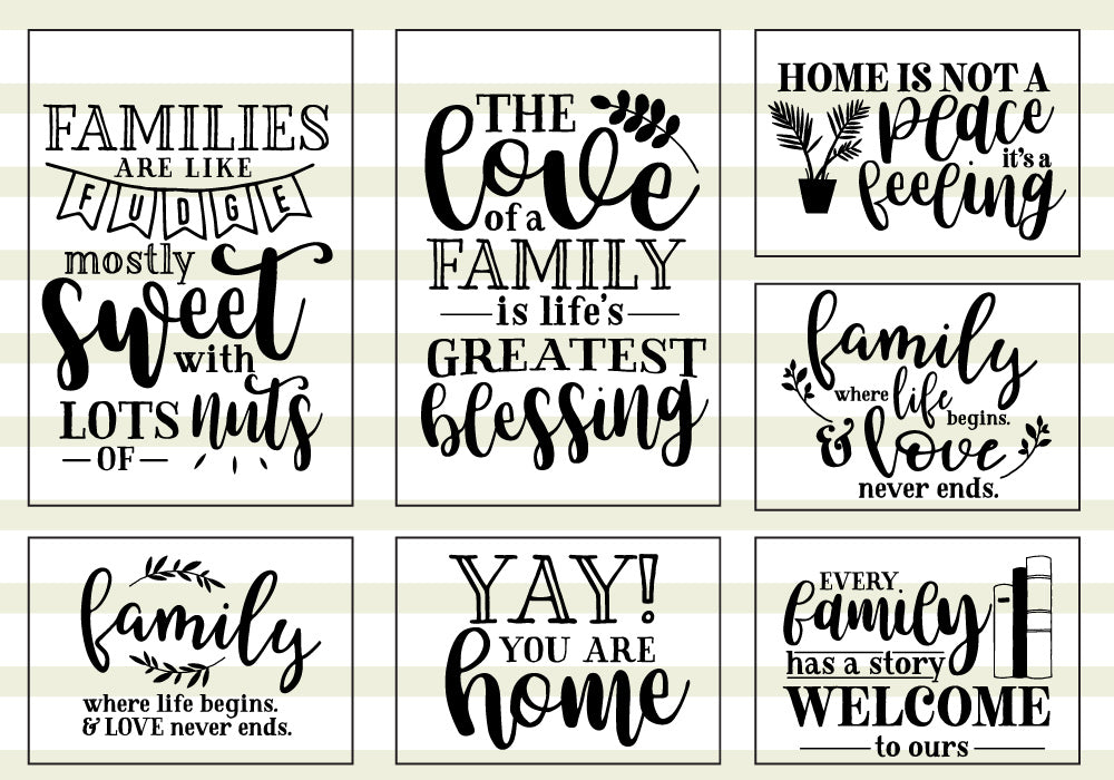 Family Quote SVG Bundle | 25 Pack