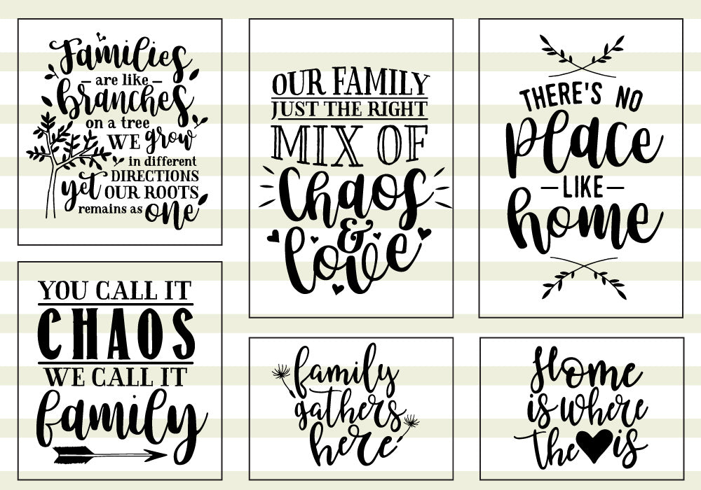 Family Quote SVG Bundle | 25 Pack