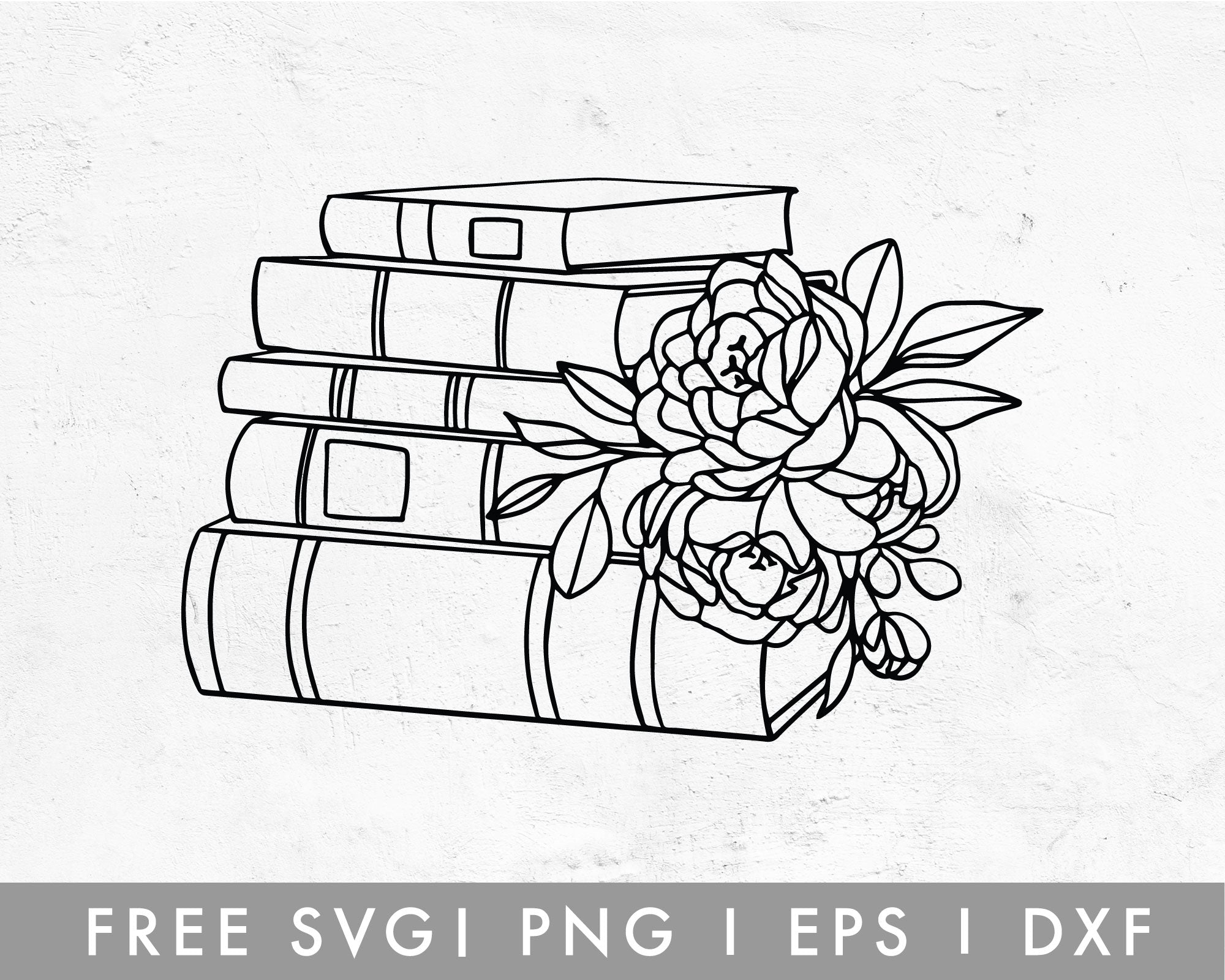 FREE Floral Book SVG For Cricut, Cameo Silhouette – Caluya Design