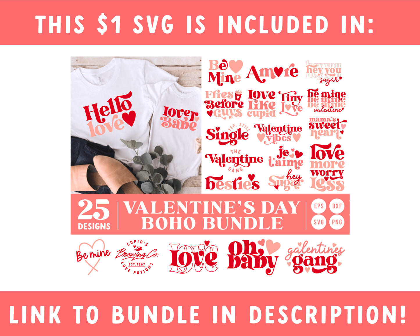 Valentine Vibes SVG