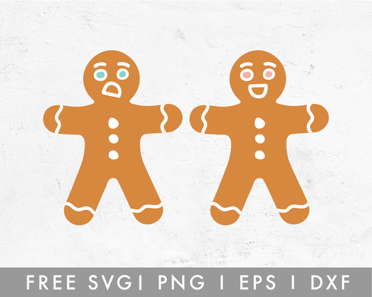 FREE Gingerbread Couple SVG