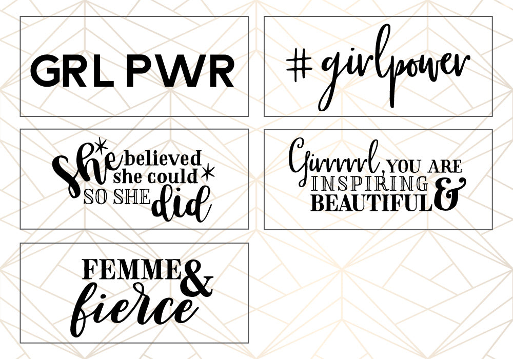 Woman Up SVG Quote Bundle | 25 Pack