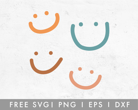 FREE Hand Drawn Smiley Faces SVG
