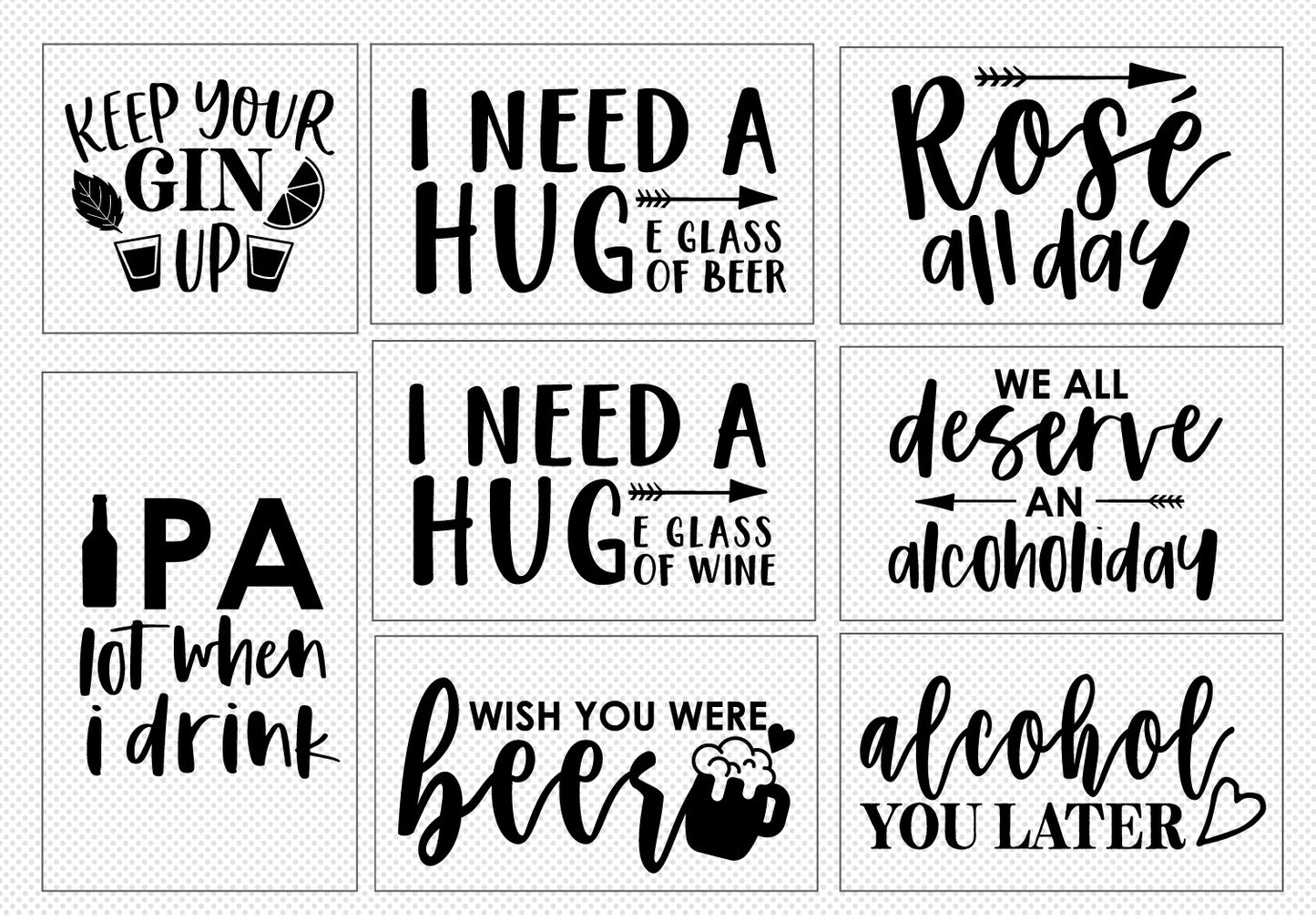 Happy Hour Quote SVG Bundle | 20 Pack