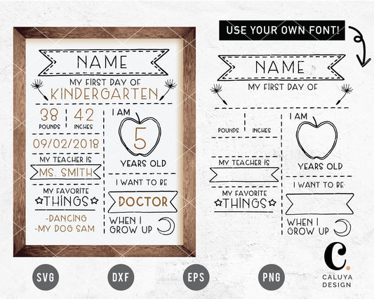 Back To School Board Making SVG